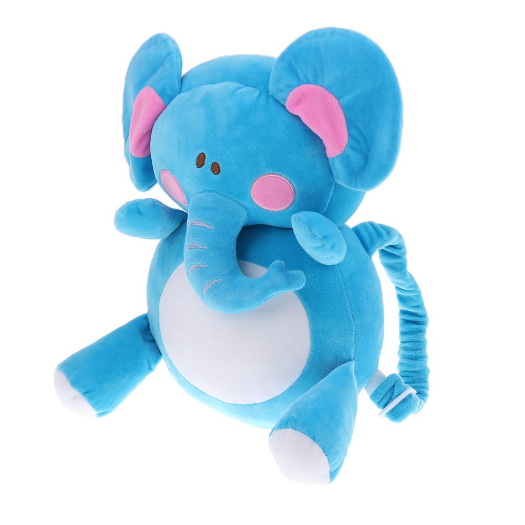 Baby Head Protection Pad Headrest Cushion Drop Resistance  Blue Elephant