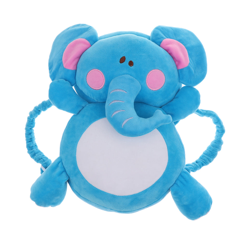 Baby Head Protection Pad Headrest Cushion Drop Resistance  Blue Elephant