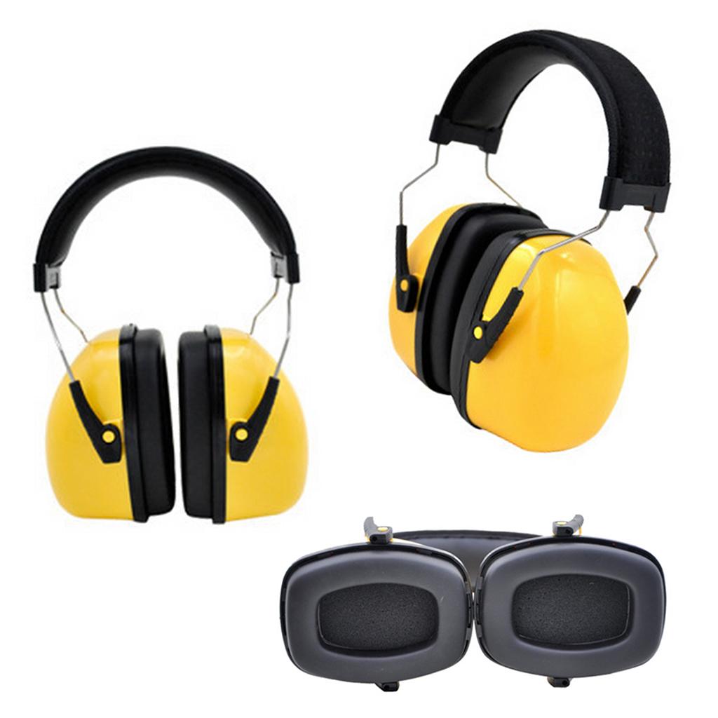 Study Sleeping Ear Defenders Earmuffs Hearing Protection  Yellow