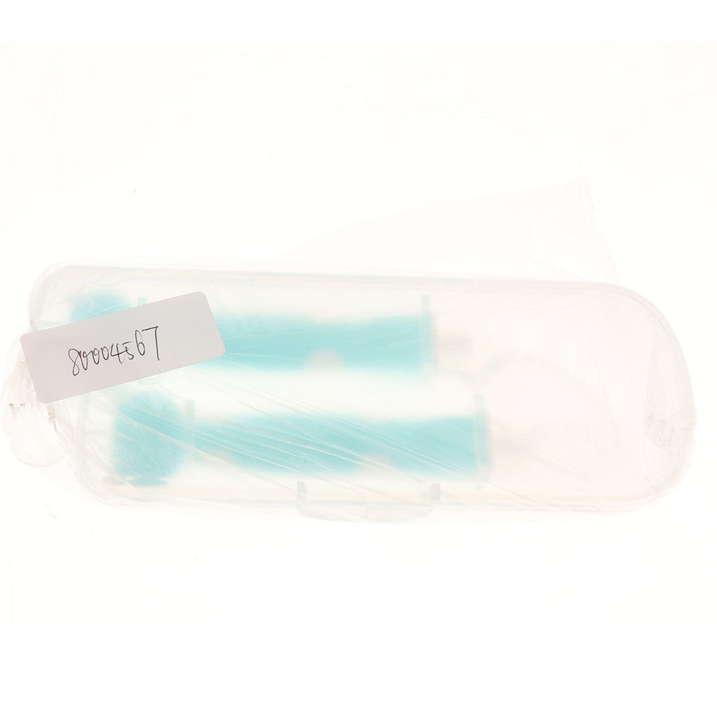 2Pcs Baby Bent-Handled Spoon Weaning Soft Silicone Head Tableware Blue