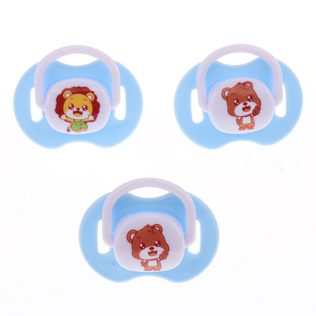 Baby Infant Orthodontic Dummy Pacifier Silicone Teat Blue