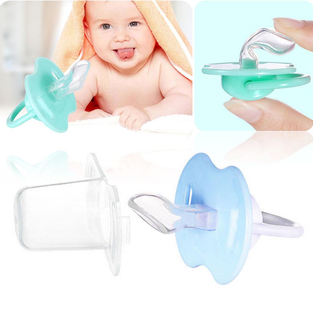 Baby Infant Orthodontic Dummy Pacifier Silicone Teat Blue