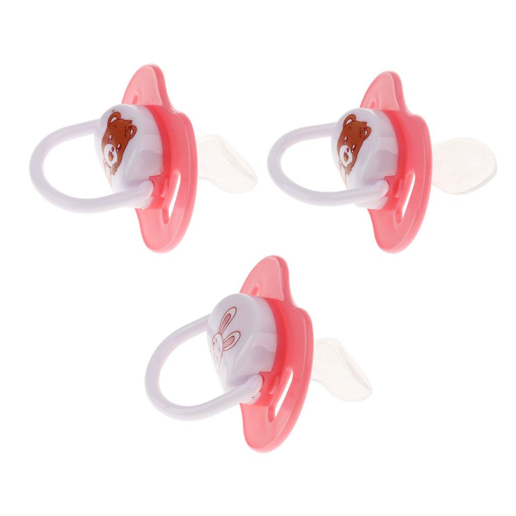 Baby Infant Orthodontic Dummy Pacifier Silicone Teat Pink