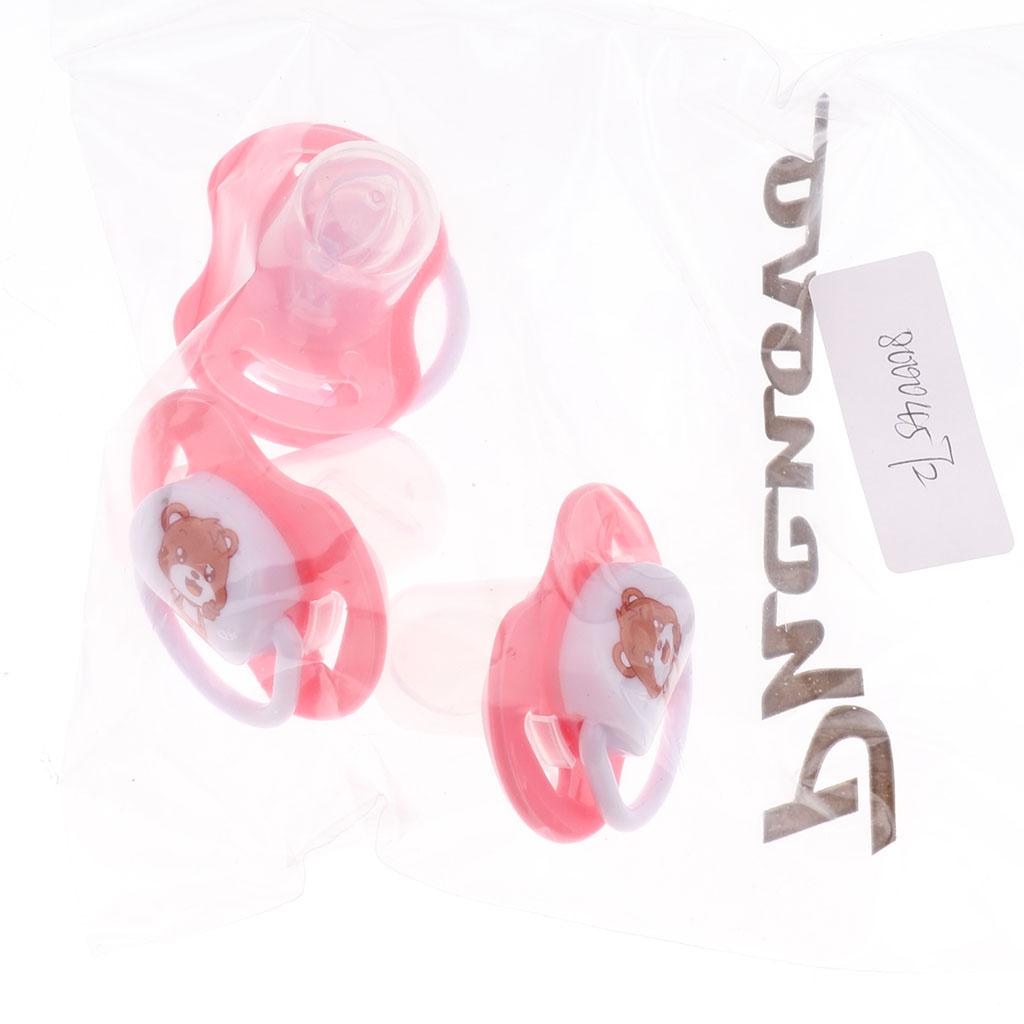 Baby Infant Orthodontic Dummy Pacifier Silicone Teat Pink