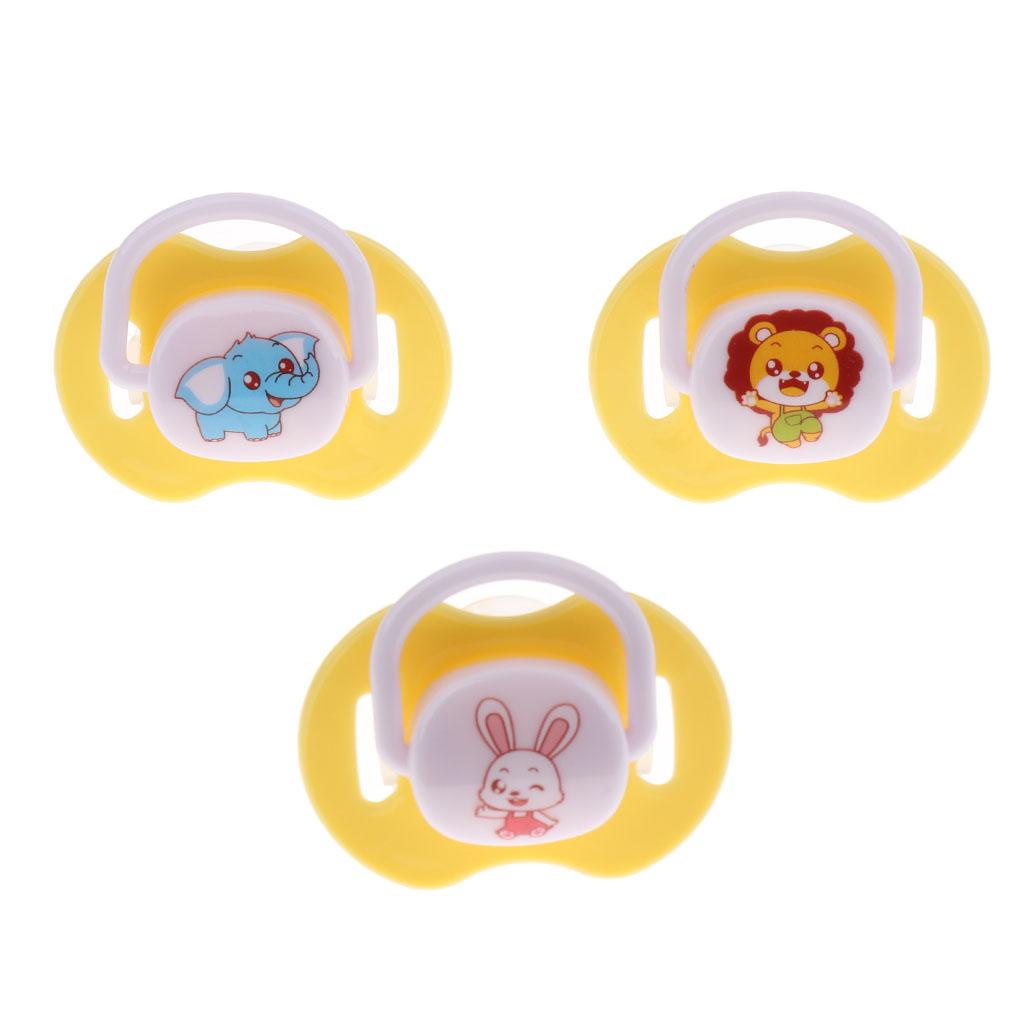 Baby Infant Orthodontic Dummy Pacifier Silicone Teat Yellow