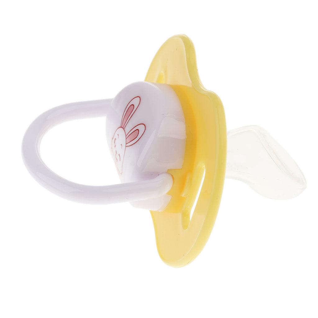 Baby Infant Orthodontic Dummy Pacifier Silicone Teat Yellow