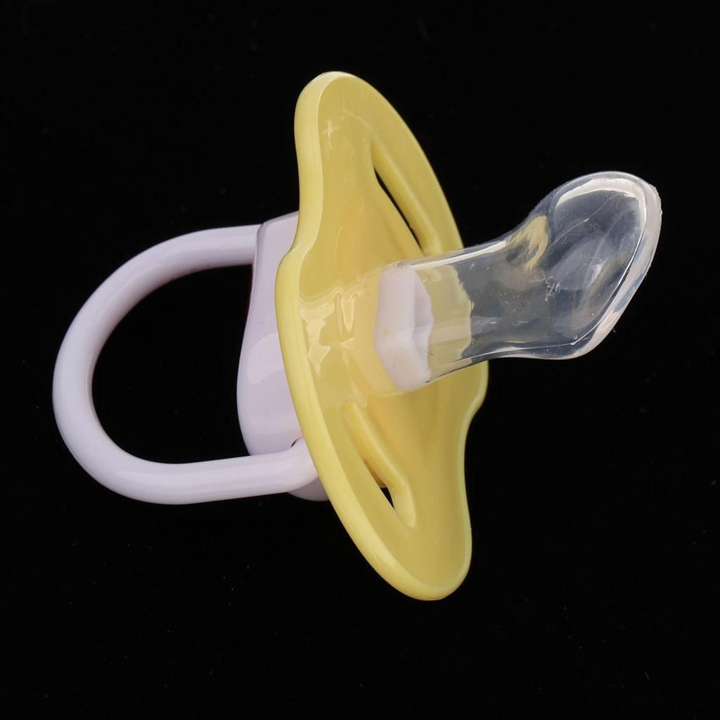 Baby Infant Orthodontic Dummy Pacifier Silicone Teat Yellow