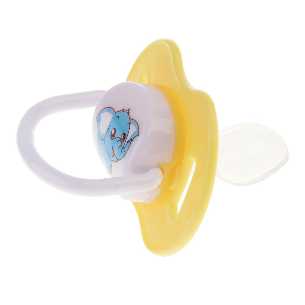 Baby Infant Orthodontic Dummy Pacifier Silicone Teat Yellow