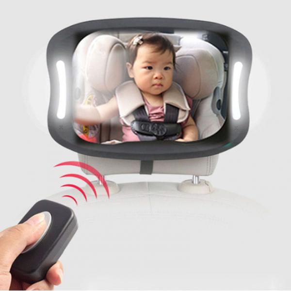 LARGE ADJUSTABLE WIDE VIEW REAR/BABY/CHILD SEAT CAR SAFETY MIRROR HEADREST MOUNT