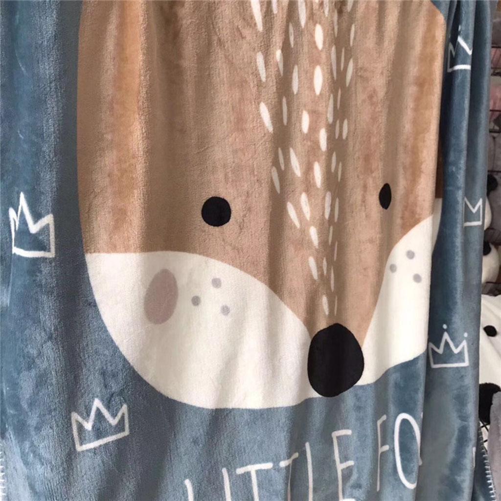 Blanket Preschool Bed Mat Office Nap Baby Towel 100x150cm Fox