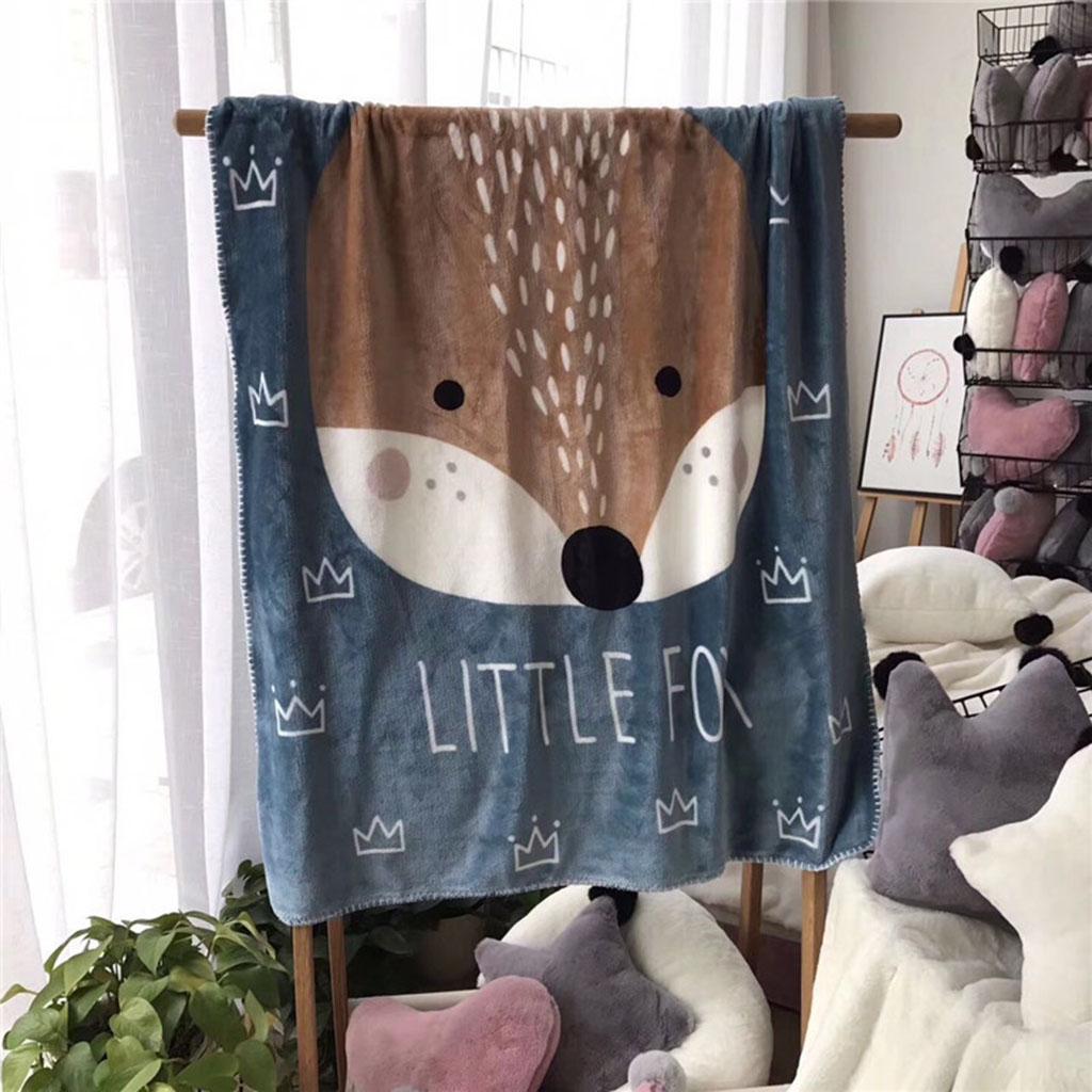 Blanket Preschool Bed Mat Office Nap Baby Towel 100x150cm Fox