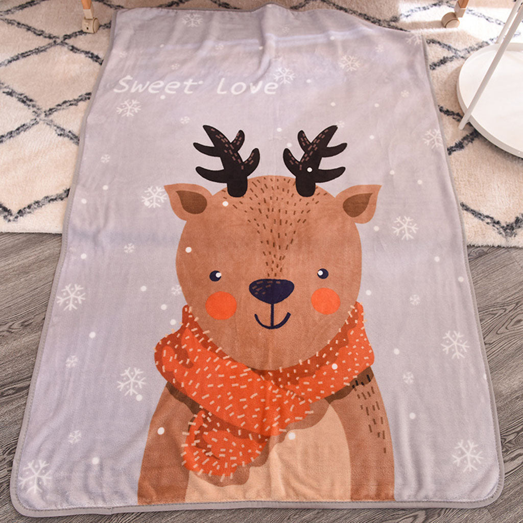 Blanket Preschool Bed Mat Office Nap Baby Towel 100x150cm Deer