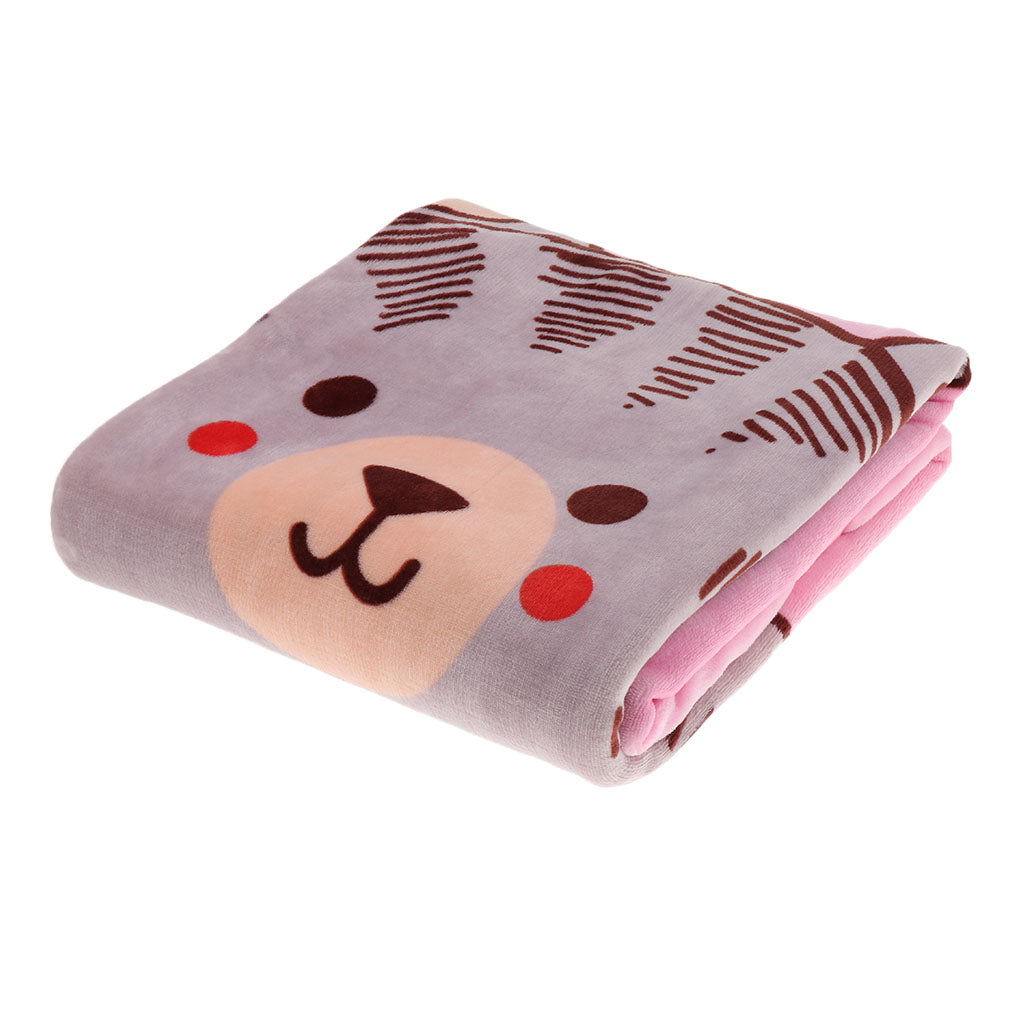 Blanket Preschool Bed Mat Office Nap Baby Towel 100x150cm Tie Cat