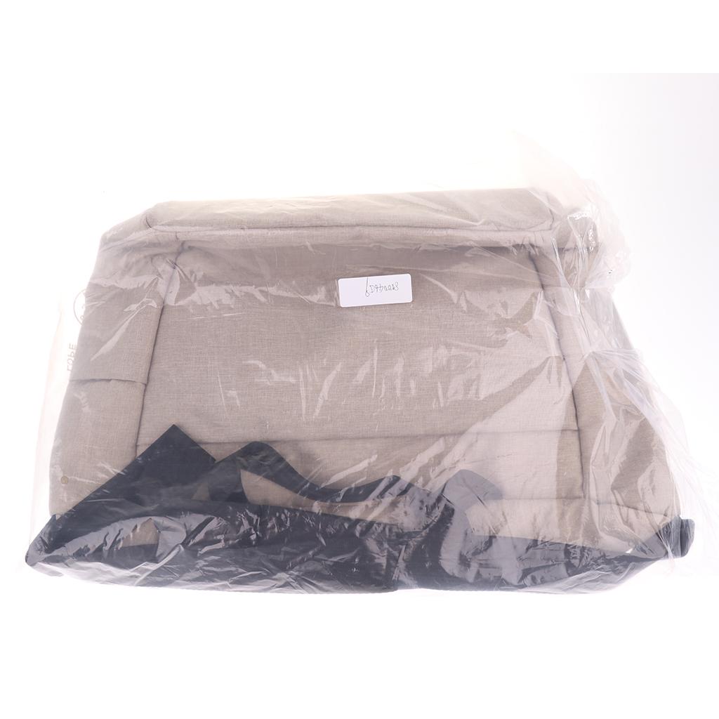 Multi-use Baby Carriage Bag Bottle Diaper Storage Mummy Bag Beige