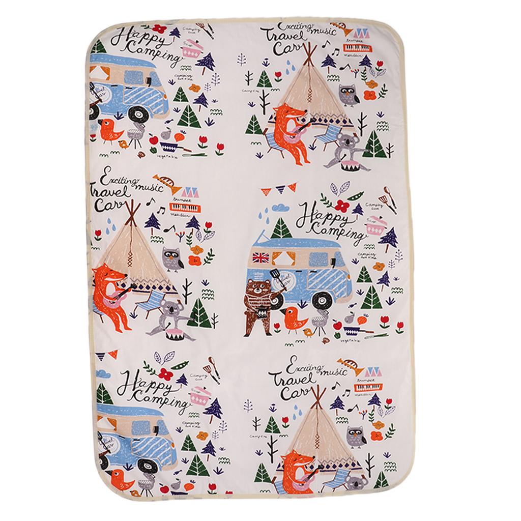 Baby Bedding Cover Diaper Changing Pad Nappy Mat Waterproof Fox Camping