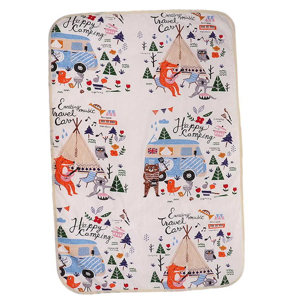 Baby Bedding Cover Diaper Changing Pad Nappy Mat Waterproof Fox Camping