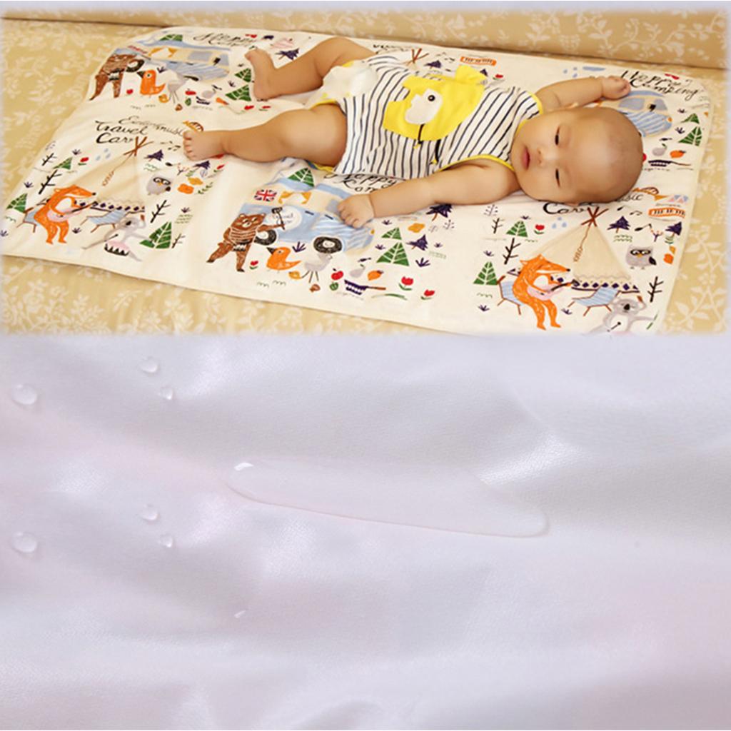 Baby Bedding Cover Diaper Changing Pad Nappy Mat Waterproof Fox Camping