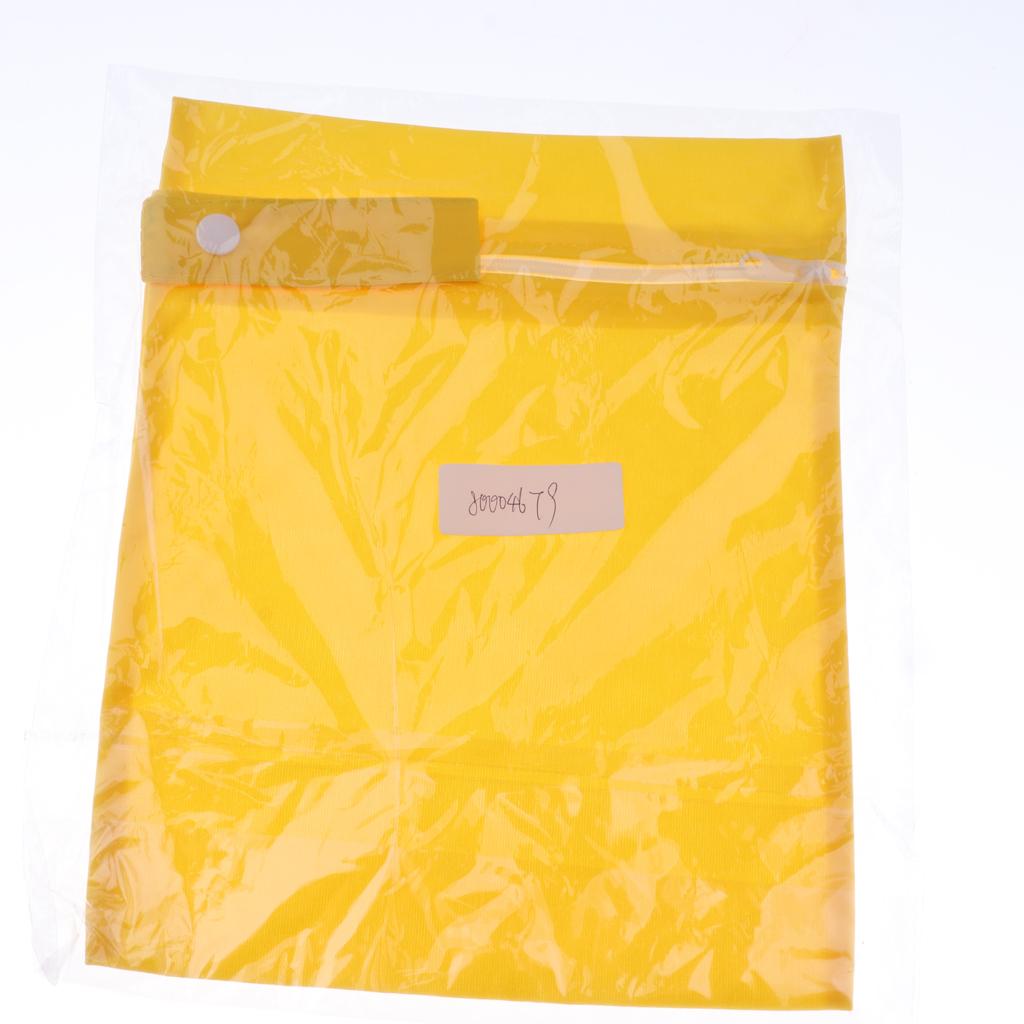 Baby Waterproof Reusable Zip Pouch Wet Dry Bag Cloth Diaper Nappy Yellow