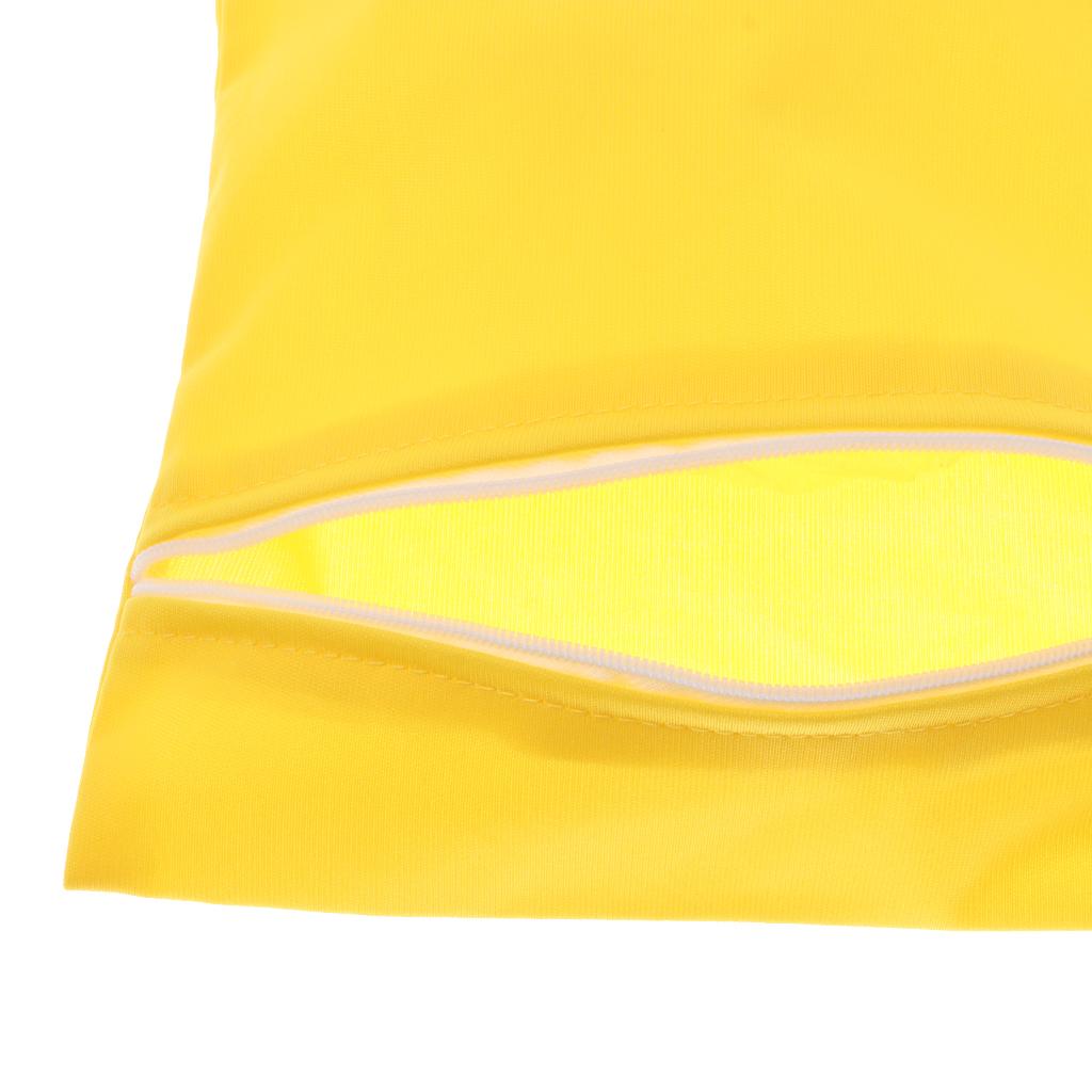 Baby Waterproof Reusable Zip Pouch Wet Dry Bag Cloth Diaper Nappy Yellow