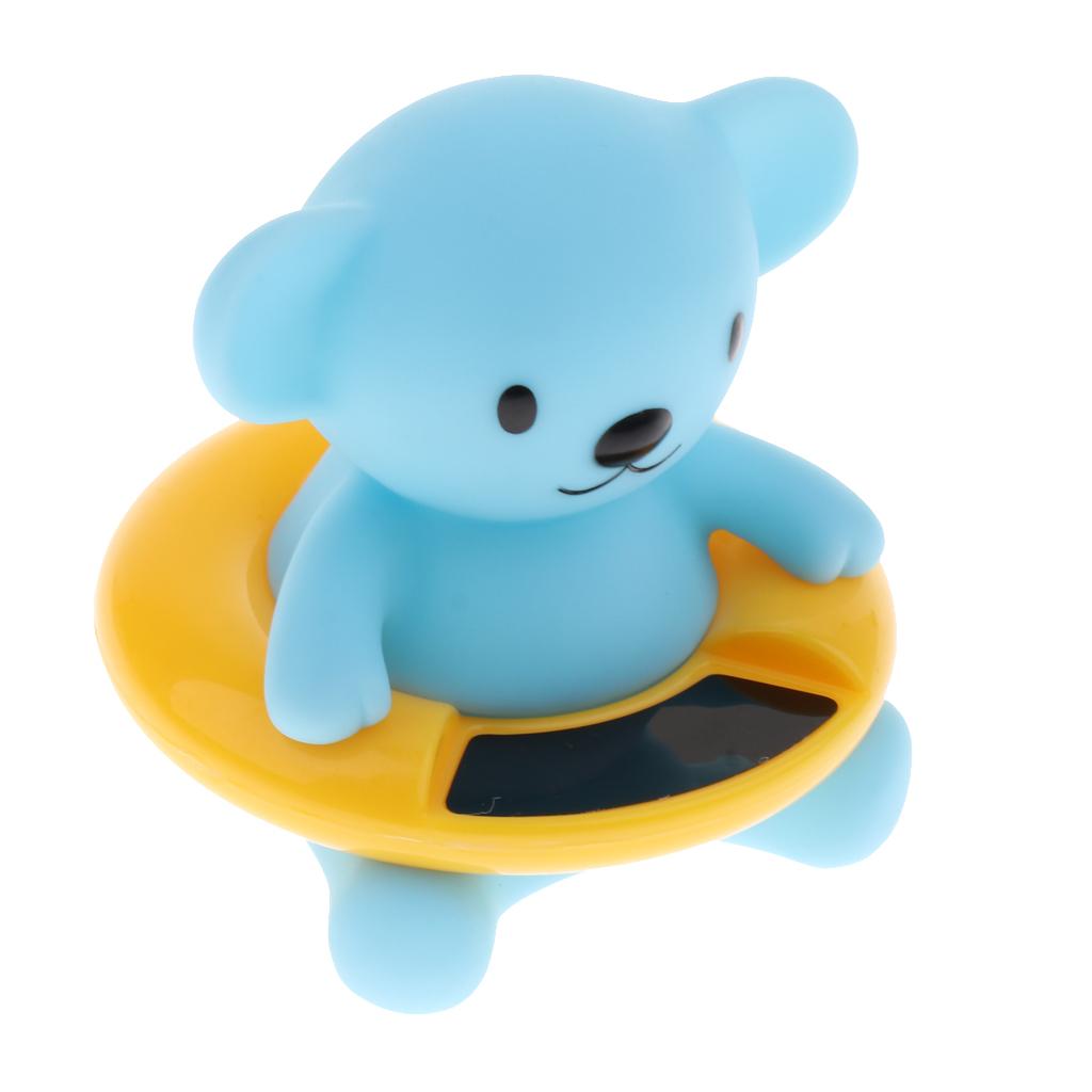 Baby Bath Tub Water Temperature Tester Toy Thermometer Blue Bear