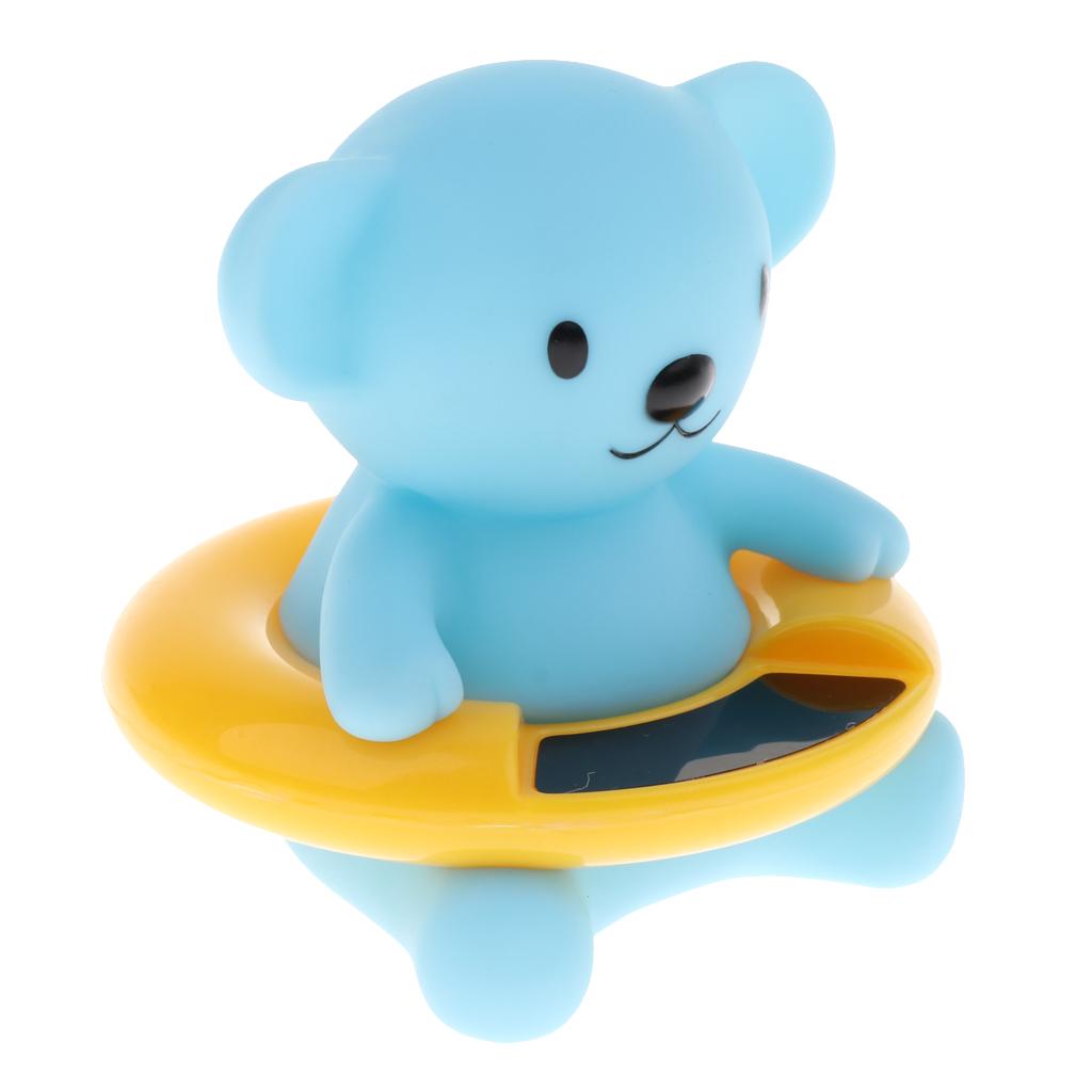 Baby Bath Tub Water Temperature Tester Toy Thermometer Blue Bear