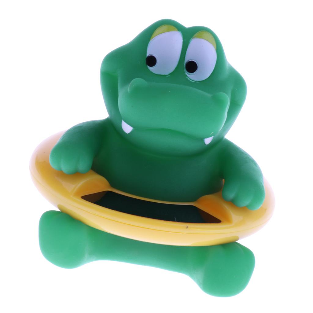 Baby Bath Tub Water Temperature Tester Toy Thermometer Green Crocodile