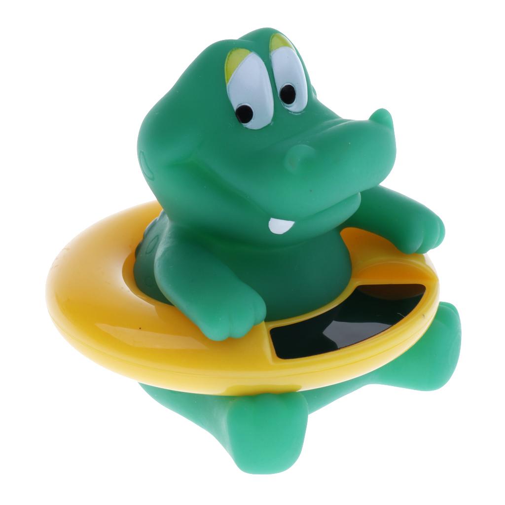 Baby Bath Tub Water Temperature Tester Toy Thermometer Green Crocodile