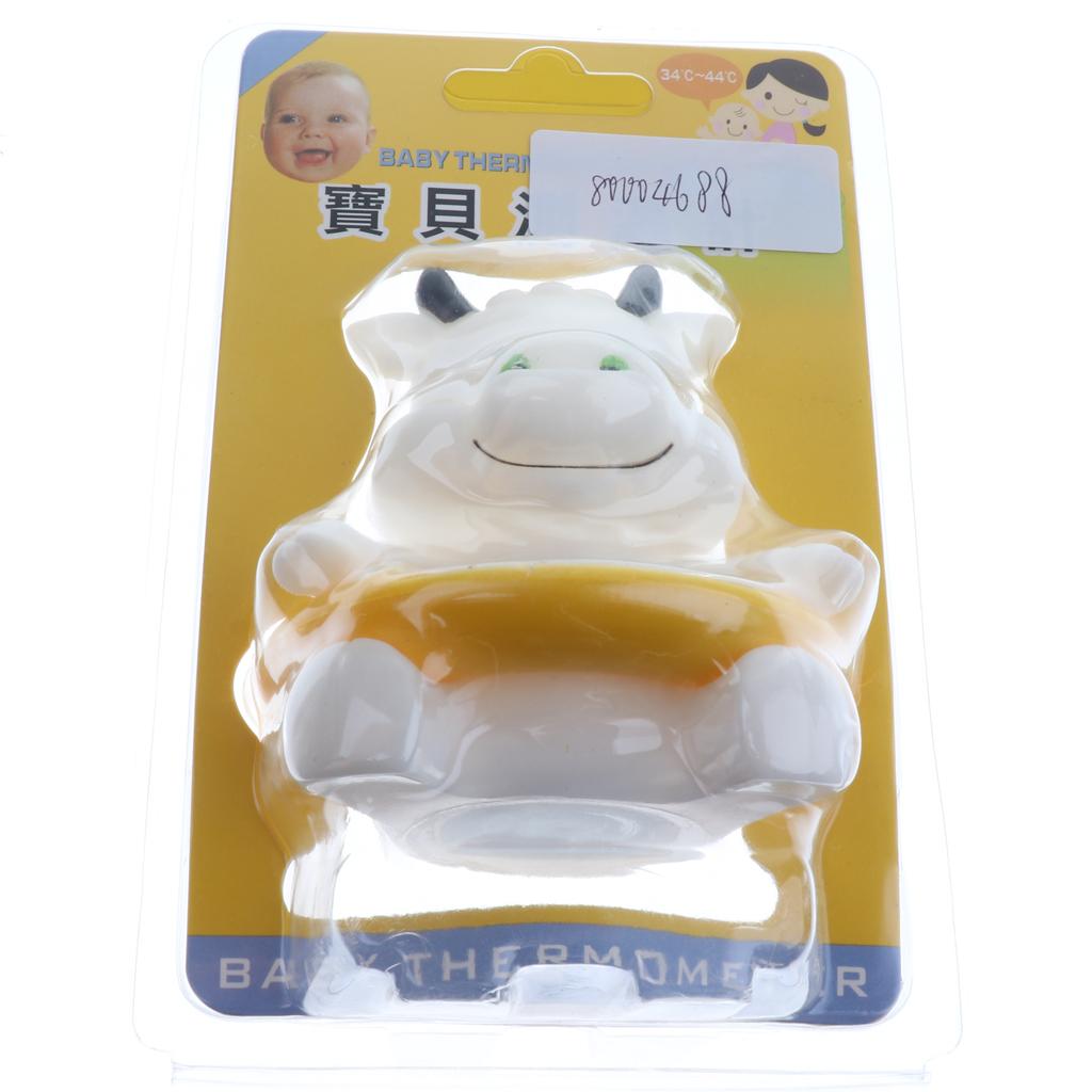 Baby Bath Tub Water Temperature Tester Toy Thermometer White Cow