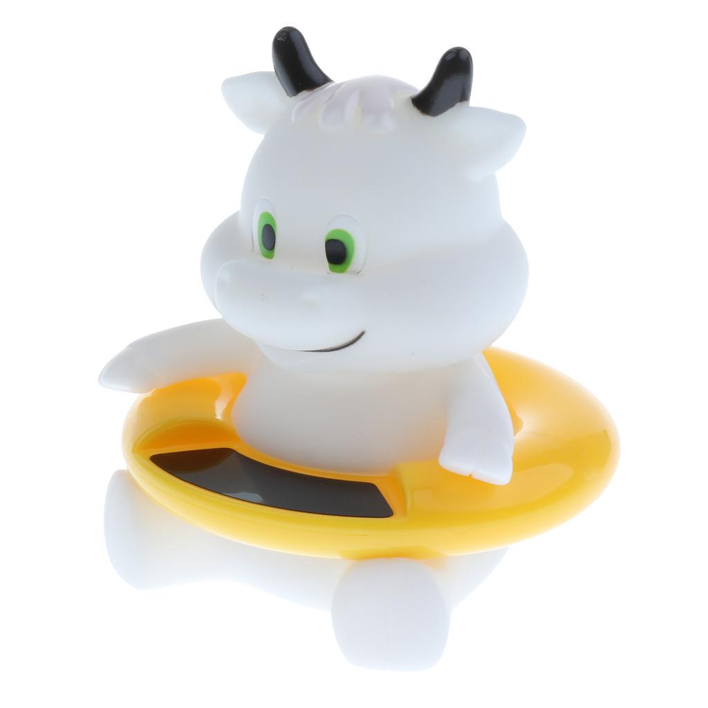 Baby Bath Tub Water Temperature Tester Toy Thermometer White Cow