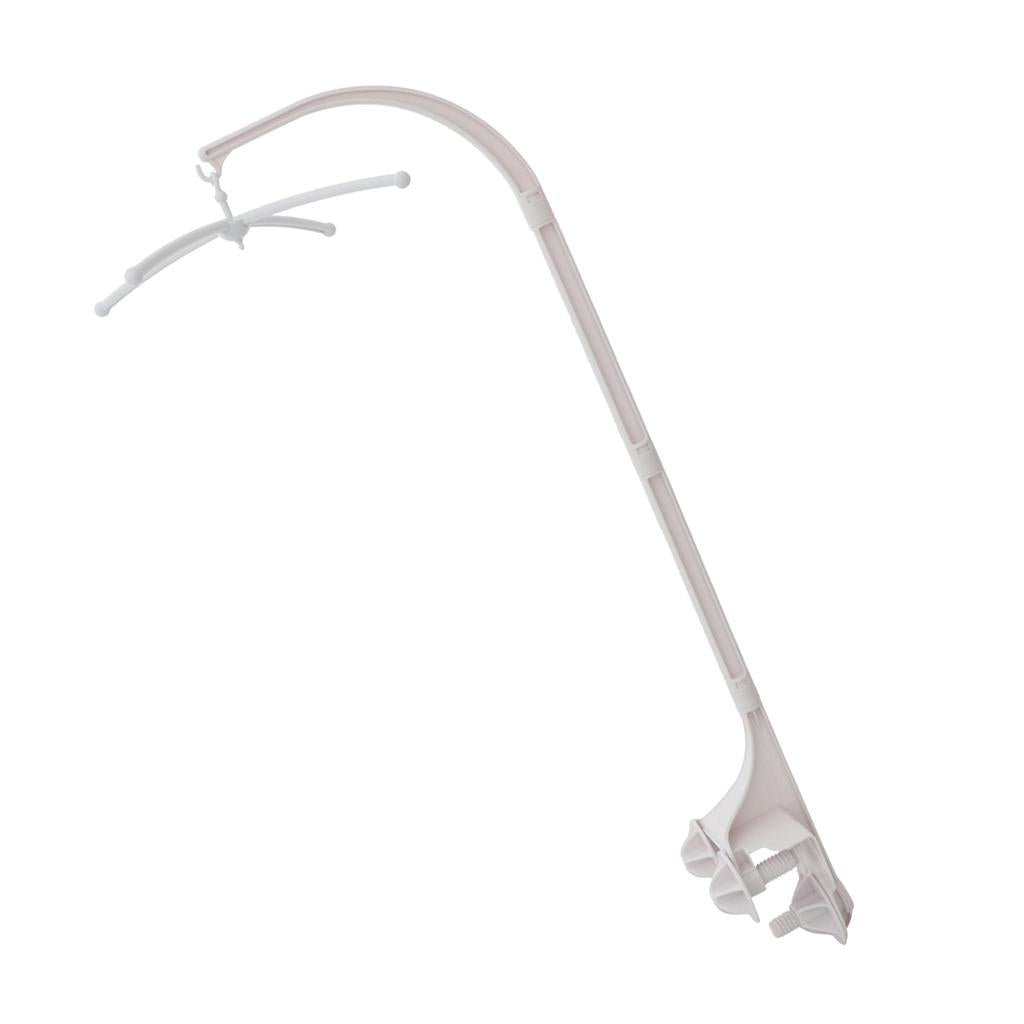 96cm White Crib Music Box Holder Baby Bed Bell Arm Bracket