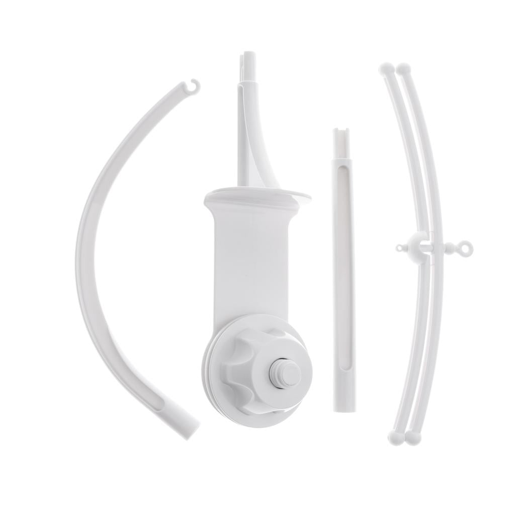 72cm White Crib Music Box Holder Baby Bed Bell Arm Bracket