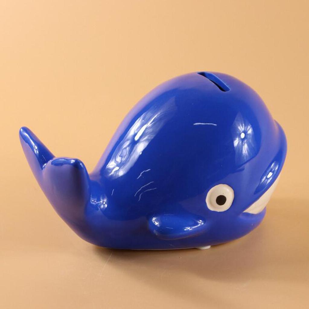 Whale Shape Save Money Cans Kids Piggy Bank Bedroom Decorations Birthday Gifts