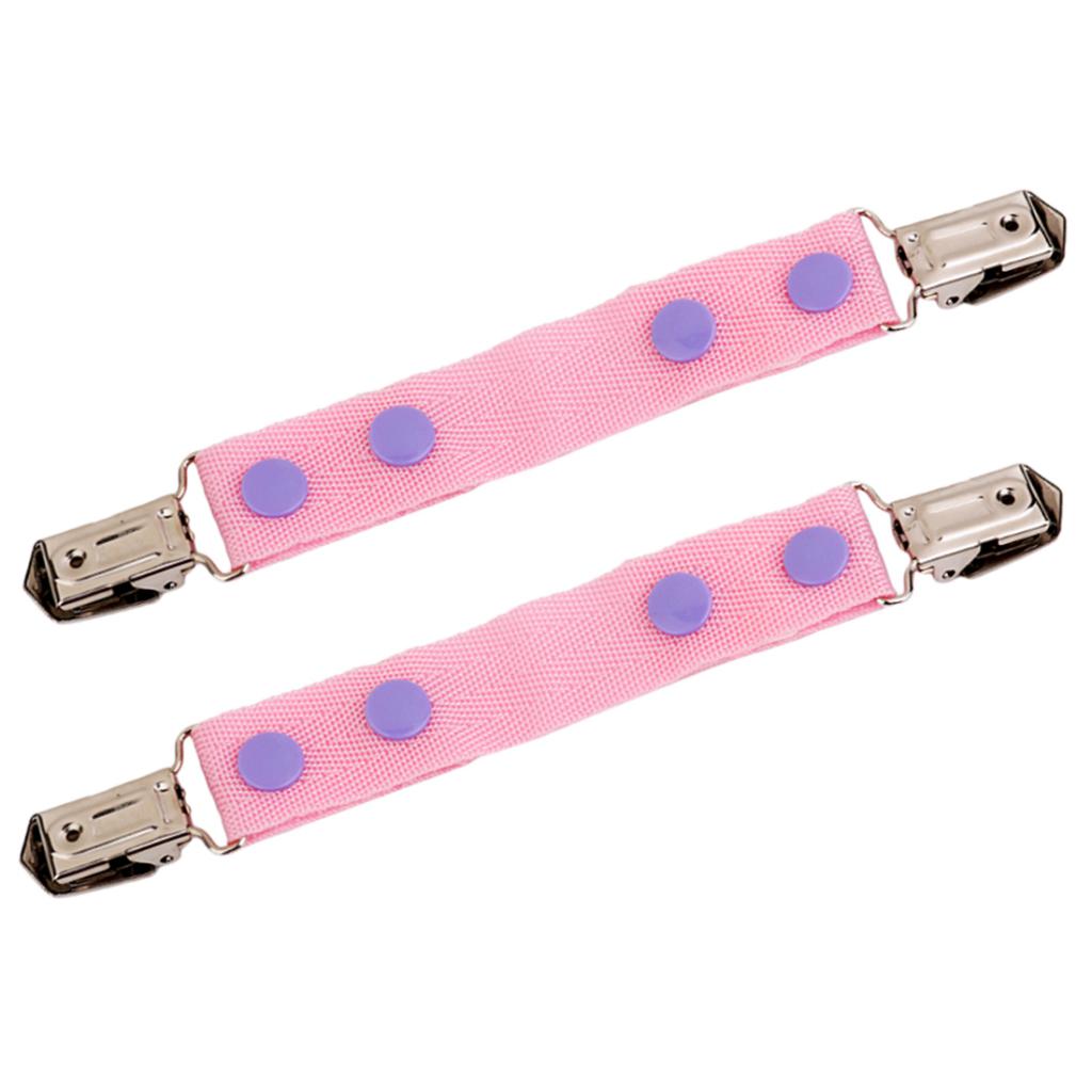 2 Pack Children's Dapper Snappers Toddler Adjustable Belt Pink