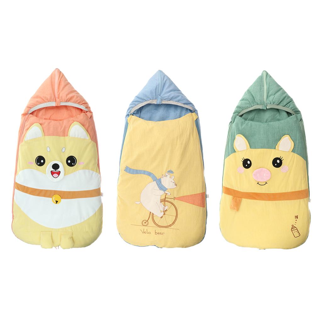 Baby Sleeping Bag Swaddle Warm Cover Blanket Infant Winter Spring Wrap Pink