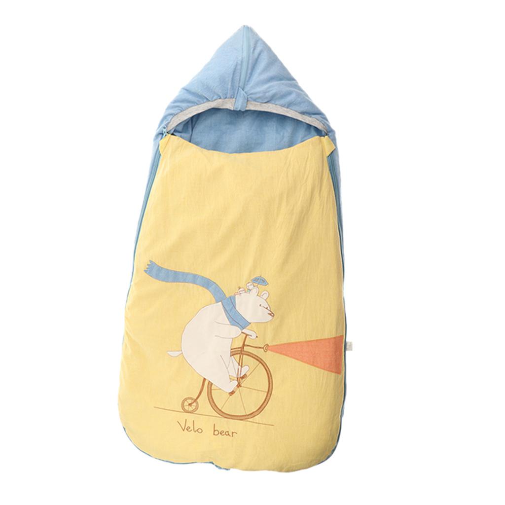 Baby Sleeping Bag Swaddle Warm Cover Blanket Infant Winter Spring Wrap Blue