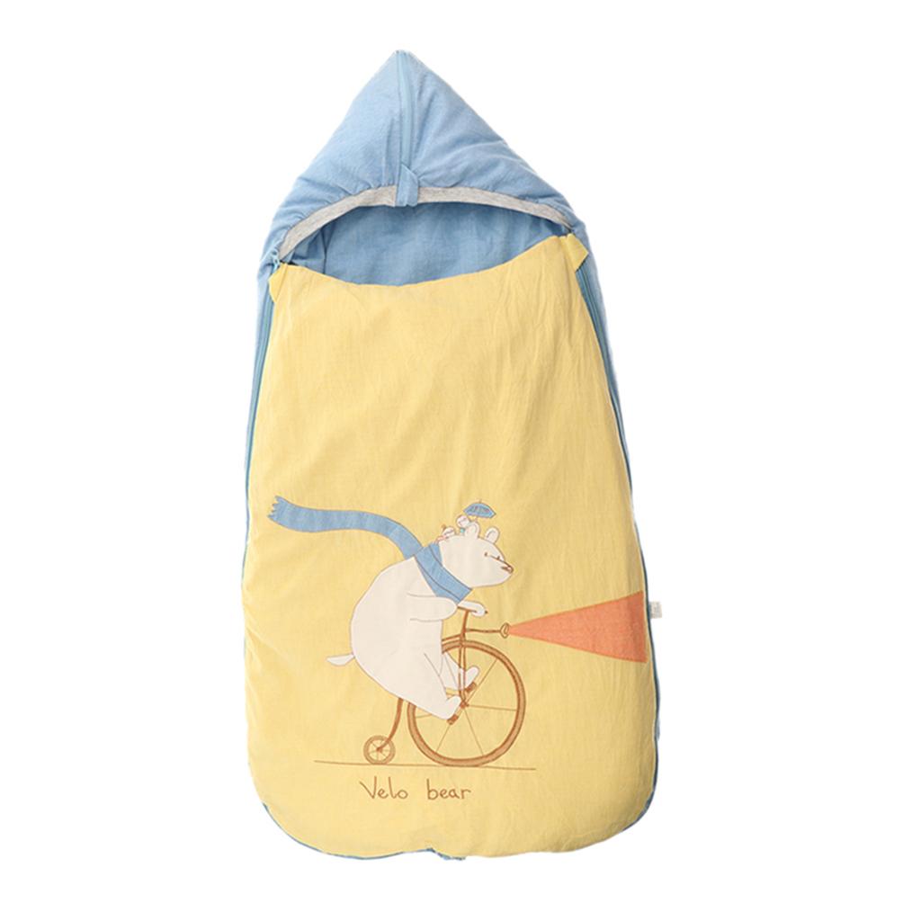 Baby Sleeping Bag Swaddle Warm Cover Blanket Infant Winter Spring Wrap Blue