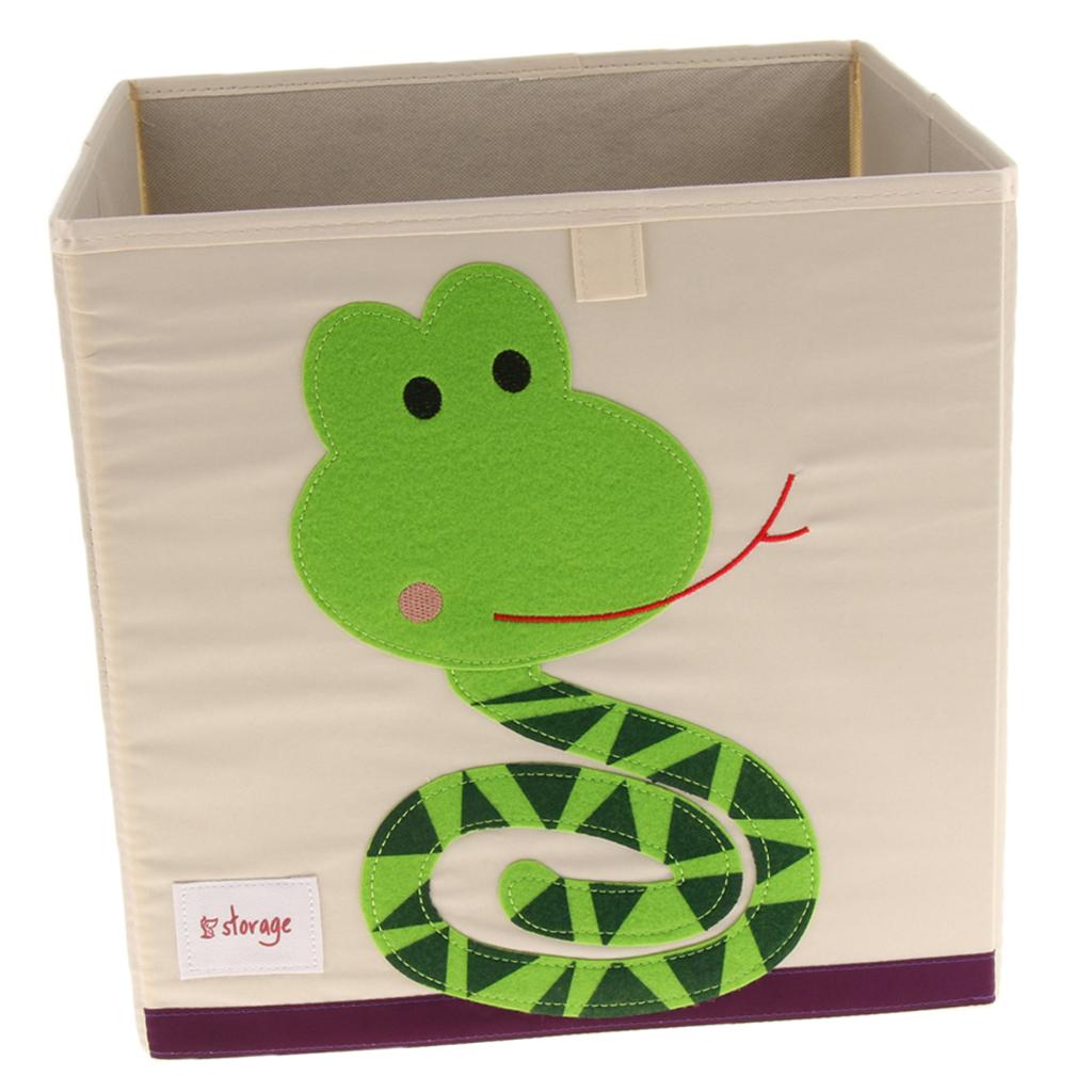 Folding Storage Box Basket Kids Clothes Toy Book Organizer  Snake