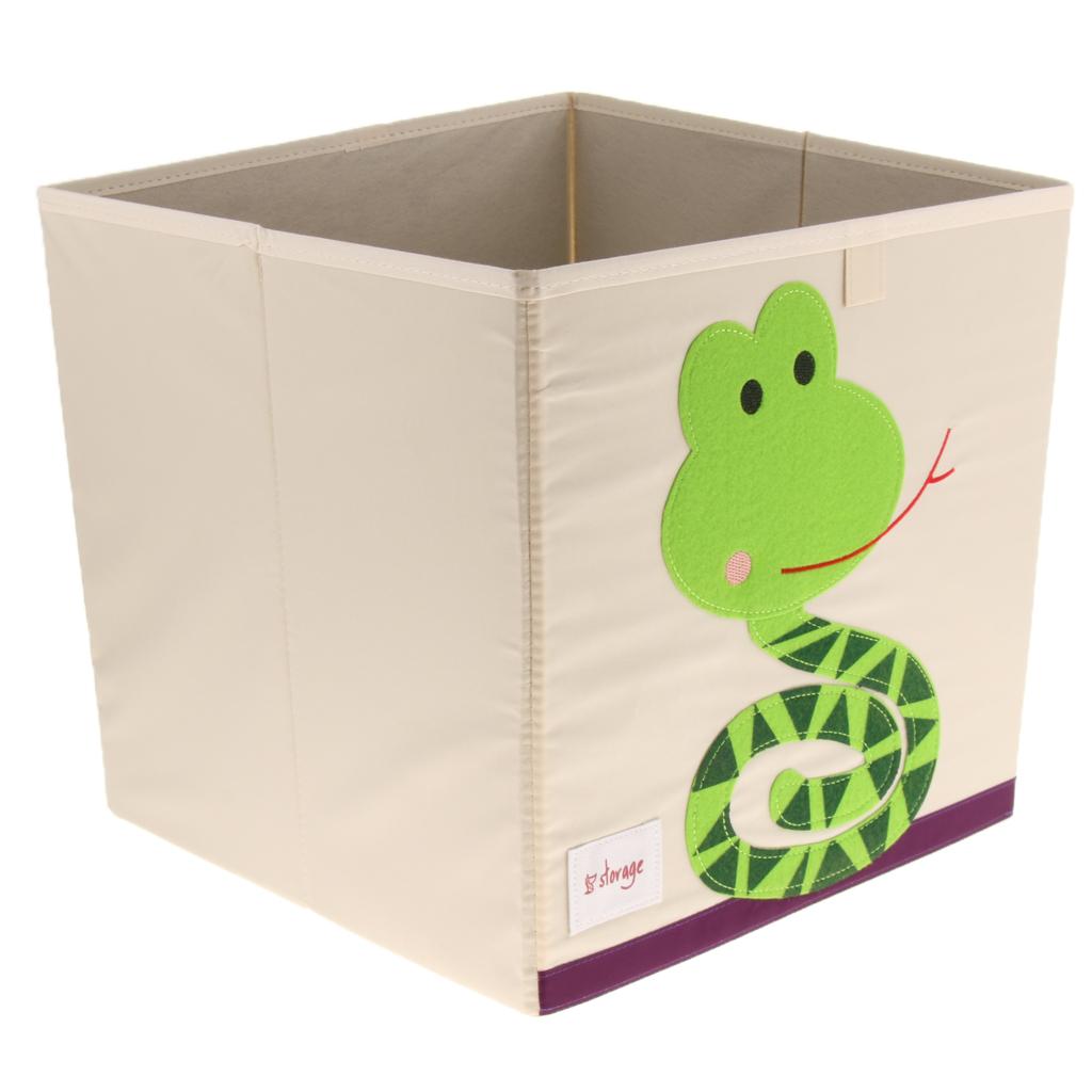 Folding Storage Box Basket Kids Clothes Toy Book Organizer  Snake