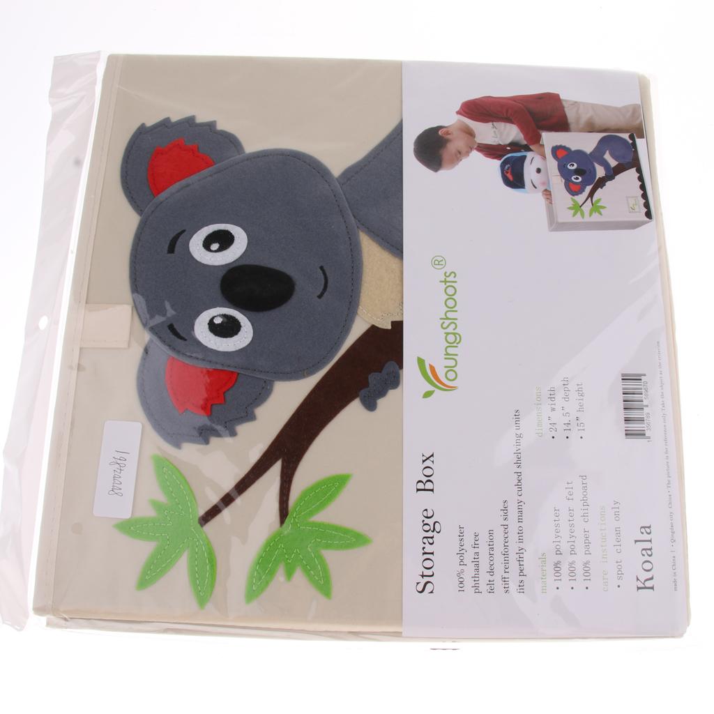 Folding Storage Box Basket Kids Clothes Toy Book Organizer  Koala