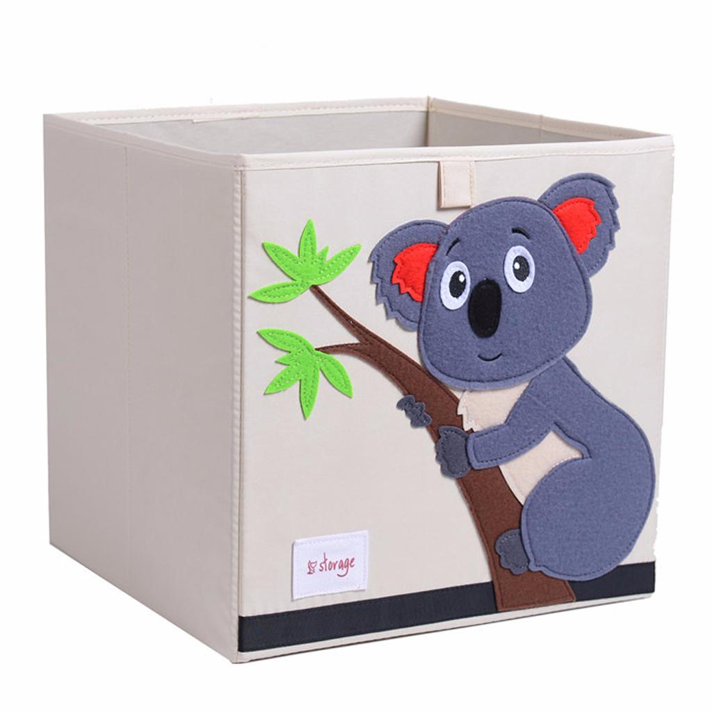 Folding Storage Box Basket Kids Clothes Toy Book Organizer  Koala