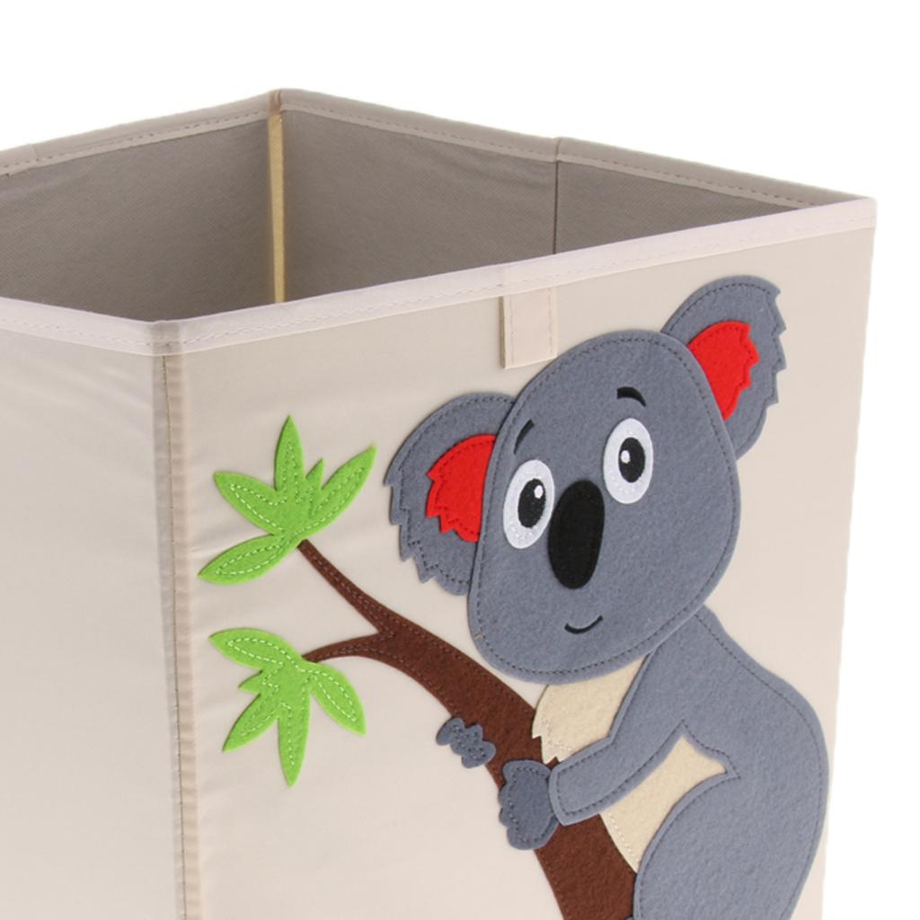 Folding Storage Box Basket Kids Clothes Toy Book Organizer  Koala