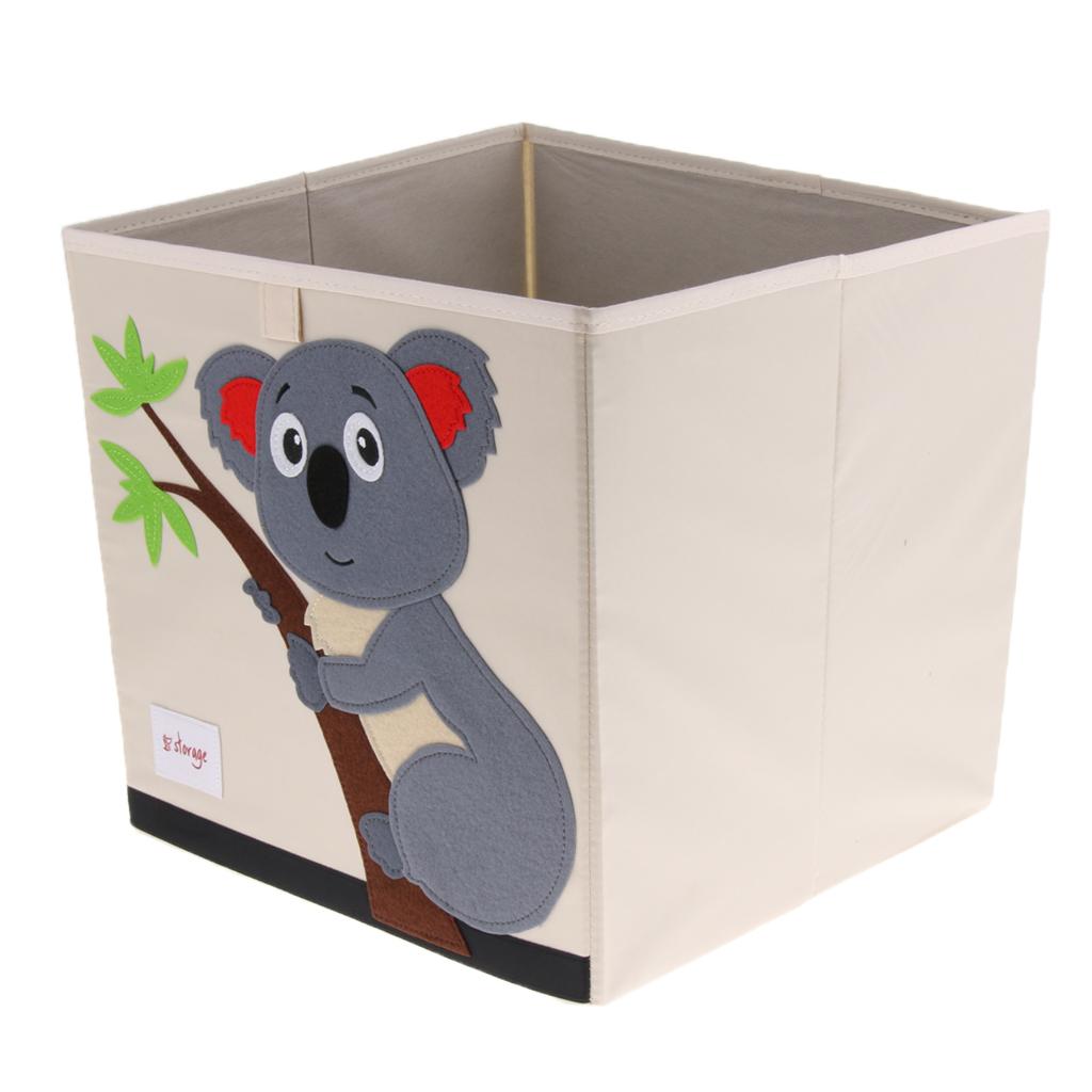 Folding Storage Box Basket Kids Clothes Toy Book Organizer  Koala