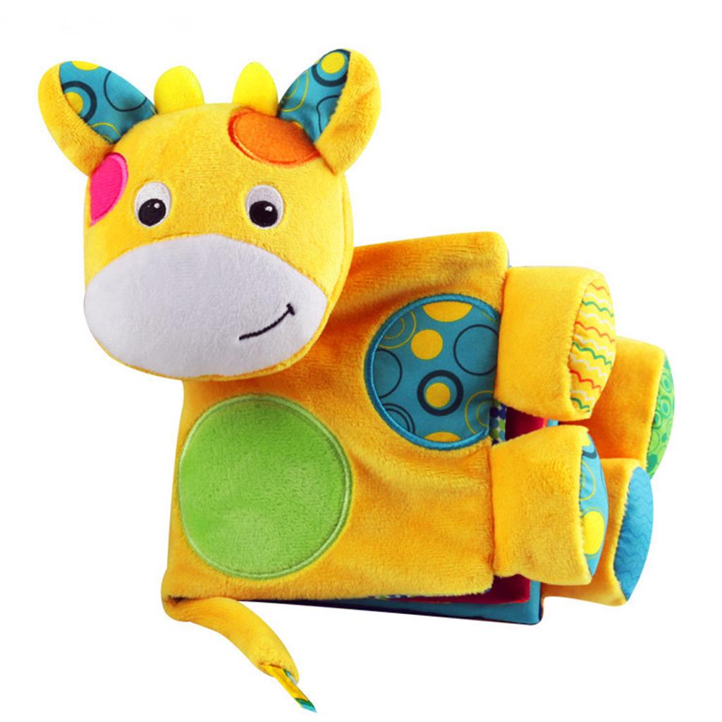 Baby Soft Book Non-Toxic Crinkle Cloth Book Early Educational Toy - Donkey