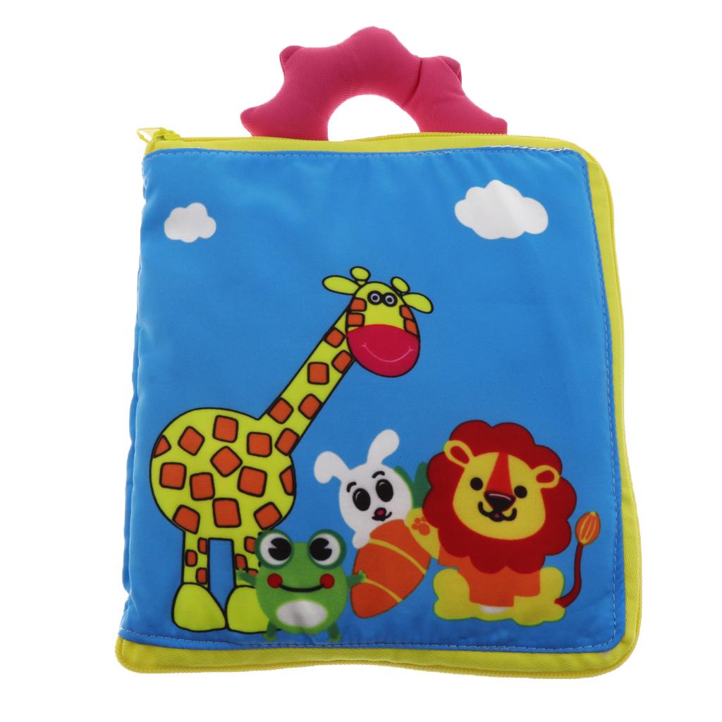 Kids Soft Cloth Book Learn To Zip Button Buckle Tie Early Educational Toys