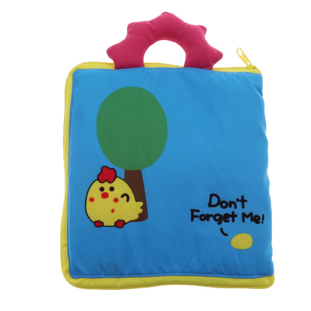 Kids Soft Cloth Book Learn To Zip Button Buckle Tie Early Educational Toys
