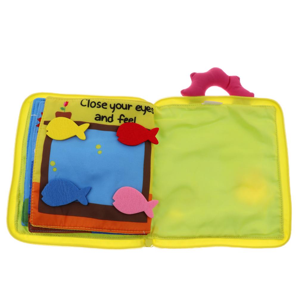 Kids Soft Cloth Book Learn To Zip Button Buckle Tie Early Educational Toys