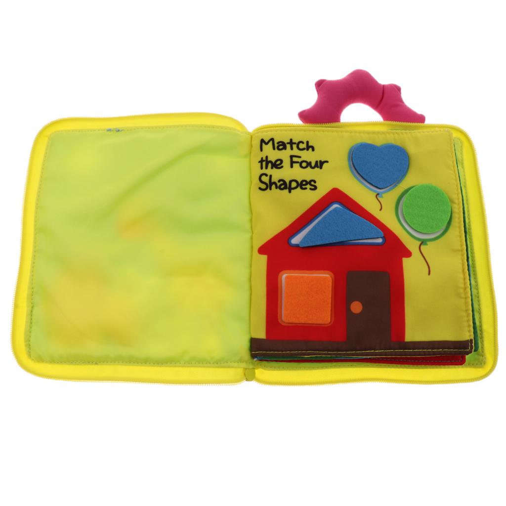 Kids Soft Cloth Book Learn To Zip Button Buckle Tie Early Educational Toys