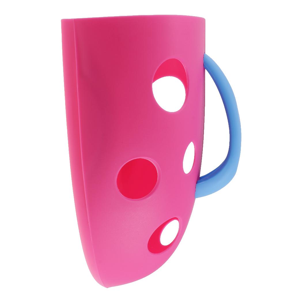 Sucker & Self Hanging Hook Bathing Toys Storage Box Bathroom Wall Pink