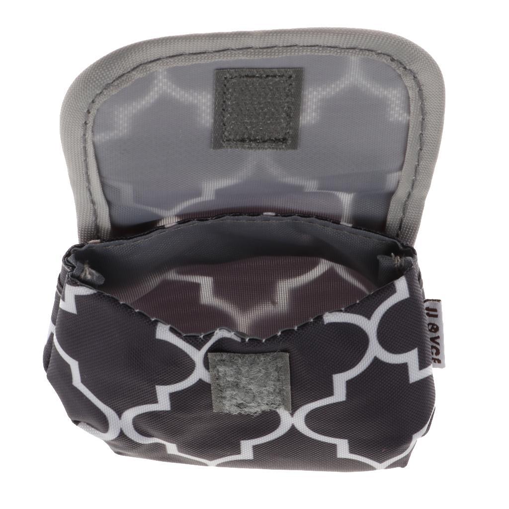 Pacifier Bag Dummy Holder Nipple Case Storage Baby Travel Gray Geometry