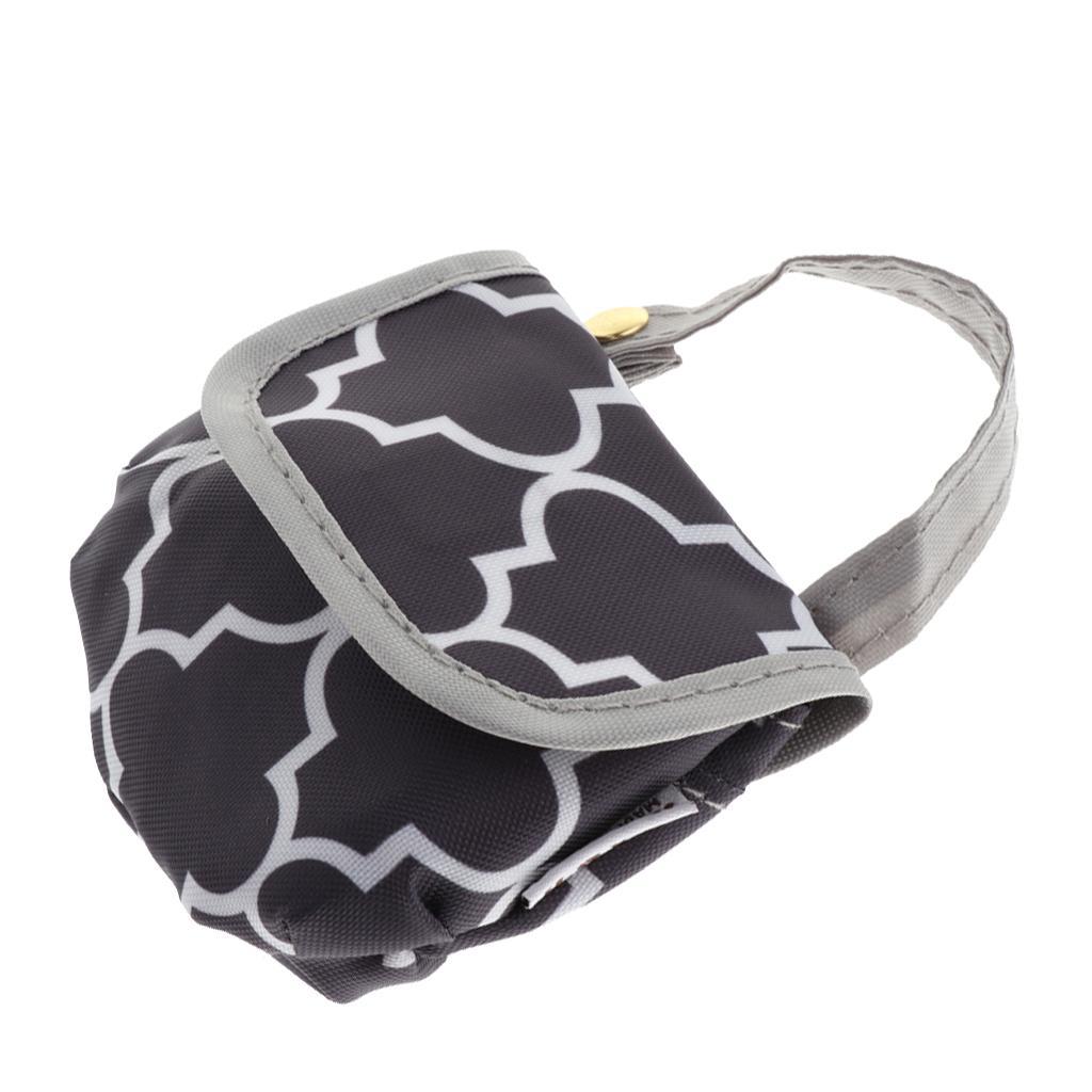 Pacifier Bag Dummy Holder Nipple Case Storage Baby Travel Gray Geometry